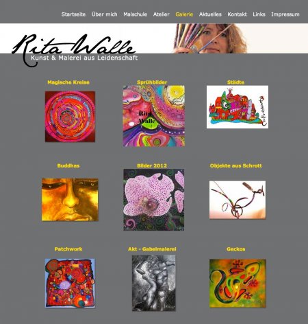 Kunst Website Internetseite